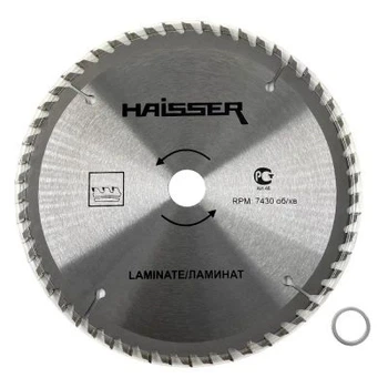 Диск пильний HAISSER по ламінату - 190х30 54 зуб. (16485)