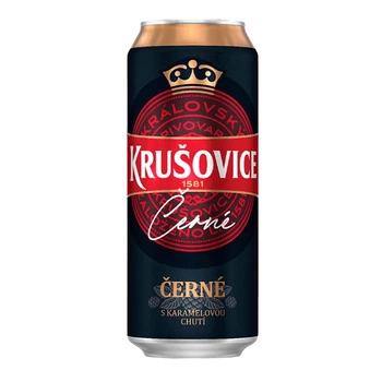 Пиво Krušovice Černé, 3,8% (24 жб по 0,5л, Чехія). Завод Heineken Česko
