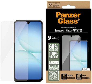 Szkło hartowane PanzerGlass Screen Protector Ultra-Wide Fit do Samsung Galaxy A17 / A17 5G (5715685031595)