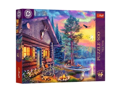 Пазли 500ел. Premium Plus Tea Time Вечірній захід біля дому 37617