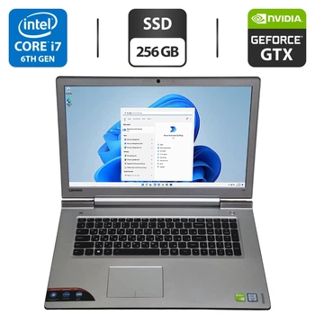 Ноутбук Lenovo IdeaPad 700-17ISK / 17.3" (1920x1080) IPS / Intel Core i7-6700HQ (4 (8) ядра по 2.6 - 3.5 GHz) / 16 GB DDR4 / 256 GB SSD / nVidia GeForce 940M, 2 GB GDDR3, 64-bit / WebCam б/у
