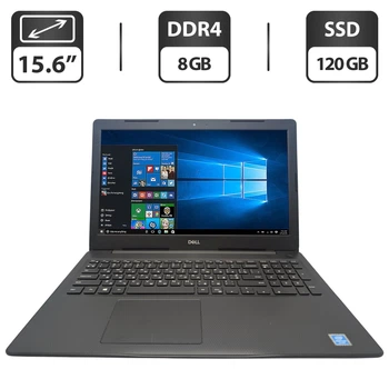 Ноутбук Б-класс Dell Inspiron 3582 / 15.6" (1366x768) TN / Intel Pentium Silver N5000 (4 ядра по 1.1 - 2.7 GHz) / 8 GB DDR4 / 120 GB SSD / Intel UHD Graphics 605 / WebCam б/у