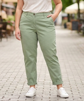 Женские штаны чинос Marks & Spencer оливковые р. 18 Long