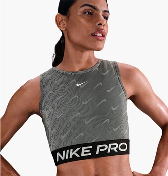 Майка жіноча Nike Pro Grey M Сірий HQ5683-010