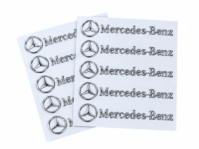 Набор металлических 3D наклеек Mercedes-Benz 10 шт