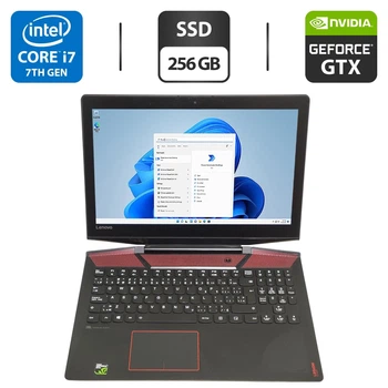 Игровой ноутбук Lenovo Legion Y720-15ISK / 15.6" (1920x1080) IPS / Intel Core i7-7700HQ (4 (8) ядра по 2.8 - 3.8 GHz) / 16 GB DDR4 / 256 GB SSD / nVidia GeForce GTX 1060, 6 GB GDDR5, 192-bit / WebCam б/у