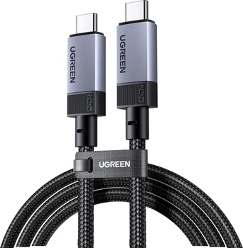 Кабель Ugreen L701 USB-C - USB-C 240 Вт 2 м Space Gray (UGR-95619)