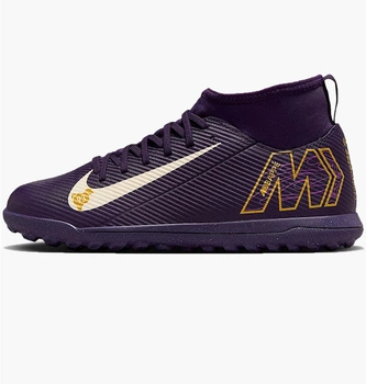 Сороконожки подростковые Nike Mercurial Superfly X Club Mbappe 38 Фиолетовый HJ6933-500