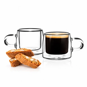 Набор чашек с двойными стенками A-PLUS Сoffe 2 шт 80 мл (7014 GB)