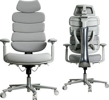 Крісло комп'ютерне офісне ергономічне OfficePro FlexCore ОС120G Grey