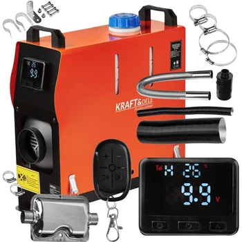 Автономный дизельный обогреватель Kraft&Dele KD11782 9 кВт 12 В с LCD и пультом