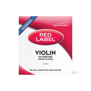 Струни для скрипки D'Addario Super Sensitive 2107 Red Label Violin String Set - 4/4 Size