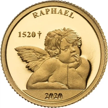 Колекційна золота монета "Рафаель" 0,5 г 2020 рік