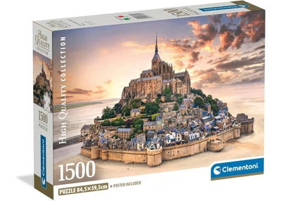 Пазл Clementoni High Quality Collection: Мон-Сен-Мишель, Франция (High Quality Collection - The Mont Saint-Michel Rising Puzzle - 1500 pcs.), 1500 эл. (31730)