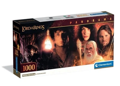 Пазл Clementoni Володар перснів (колекційна коробка) (The Lord Of The Rings Ct Box Panorama Puzzle - 1000 pcs.), 1000 ел. (панорама) (39502)
