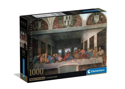 Пазл Clementoni Museum Collection: Тайная вечеря, Леонардо да Винчи (Museum Collection - Leonardo Da Vinci - The Last Supper Puzzle - 1000 pcs.), 1000 эл. (39965)