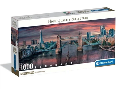 Пазл Clementoni High Quality Collection: Тауэрский мост, Лондон, Великобритания (High Quality Collection - Across The River Thames Panorama Puzzle - 1000 pcs.), 1000 эл. (панорама) (39896)