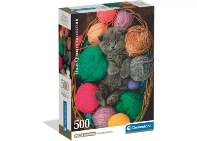 Пазл Clementoni High Quality Collection: Милый котенок (High Quality Collection - Fluffy Kitten Puzzle - 500 pcs.), 500 эл. (35617)
