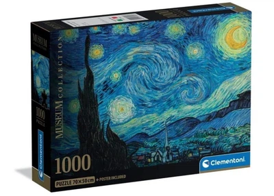 Пазл Clementoni Museum Collection: Звездная ночь, Винсент ван Гог (Museum Collection - The Starry Night Puzzle - 1000 pcs.), 1000 эл. (37065)