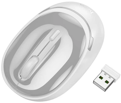 Бездротова миша Hoco GM34 Nuevo 2.4G/Bluetooth Wireless Gray/White