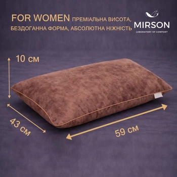 Подушка (стружка Memory) №4051 28-0003 Brown Velvet Women 59*43*10 см 590*430*100 Classic