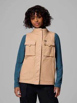 Теплый жилет короткий женский Columbia 819478613 M Бежевый (1159865529)