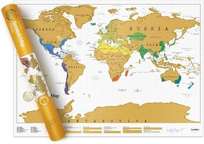 Скретч-карта Luckies of London Scratch Map® Travel Edition формат A3 (42х29х7 см)
