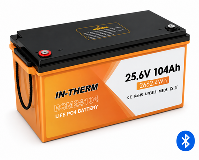 Акумулятор IN-THERM/BLUESUN LiFePO4 25.6 V 104 Ah 2662.4 Wh з Bluetooth