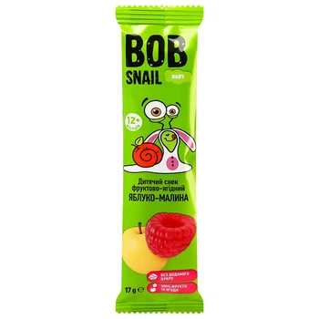 Снек дитячий Яблуко–Малина Bob Snail 17 г (21667696)