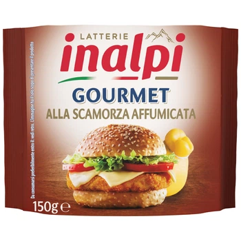 Сир плавлений копчений слайси 39% Inalpi 150 г (21783231)