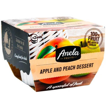 Яблучно-персиковий десерт Anela Fruits 200 г (21778062)