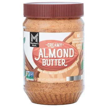 Member's Mark Creamy Almond Butter 680 г Мигдальна паста кремова для намазування Мемберс Марк з обсмаженого мигдалю