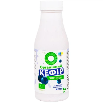 Кефір органічний з наповнювачем Чорниця 2.5% Organic Milk 280 г (21603509)