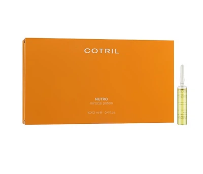 Лосьон-концентрат в ампулах для сухих и повреждённых волос против ломкости COTRIL Nutro Miracle Potion с маслами жожоба и оливы для питания и восстановления 10х12 мл