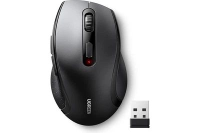 Мышь компьютерная UGREEN M511 беспроводная с USB-приемником 2.4G 1600 DPI Black (45012)
