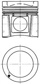 Поршень Kolbenschmidt 94705600 Opel Vivaro 9060300517, 9060301617, 9060303217