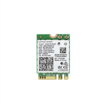 Wi-Fi/Bluetooth адаптер EB-LINK на Intel AX210 WiFi6E / Bluetooth 5.3 / Три діапазони / MU-MIMO / M.2