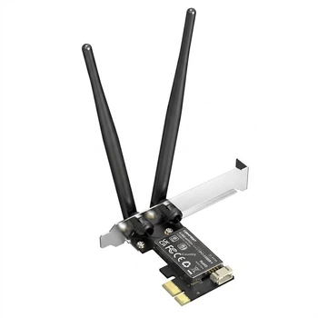 Wi-Fi/Bluetooth адаптер COMFAST CF-AX90 WiFi6 / 900 Мбіт/с / Bluetooth 5.4 / Два діапазони / MU-MIMO / OFDMA / PCI Express