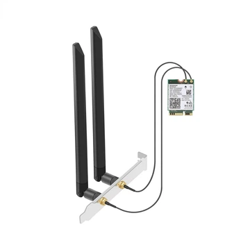 Сетевая карта EB-LINK Intel BE200 WiFi7/8774 Мбит/с/Bluetooth 5.4/Три диапазона/MU-MIMO/M.2