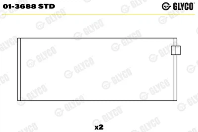 Шатунний підшипник Glyco 013688STD
