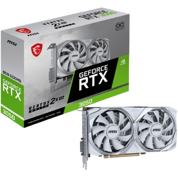 Відеокарта GeForce RTX 3050 8GB MSI Ventus 2X Xs OC White (RTX 3050 VENTUS 2X XS WHITE 8G OC)
