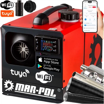 Автономный дизельный обогреватель MAR-POL M80955 8 кВт 12/230 В WiFi Tuya с пультом для авто, дома, гаража и кемпера