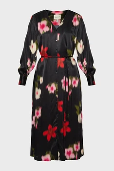 Жіноча чорна сукня з візерунком RELAXED FLORAL PRINT SHIRT DRESS Gant 36 4503367