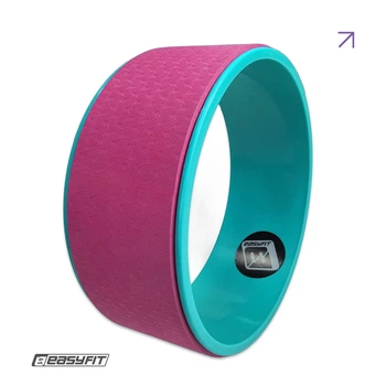 Колесо для йоги EasyFit TPE 33 см рожево-м'ятне. 4630301