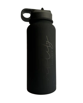 Спортивная термобутылка 1 л Vitality The Element Bottle сохранением температуры до 12 часов, из нержавеющей стали, черный
