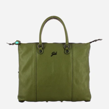 Torebka crossbody damska ze skóry naturalnej duża Gabs G3Plus G000033T2X2428 C2533 Zielona (800070361216)