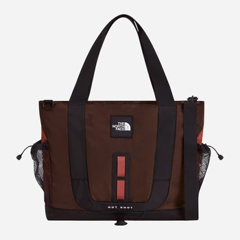 Torebka crossbody damska materiałowa duża The North Face Hot Shot NF0A8JCF9211 Brązowa (800070362472)