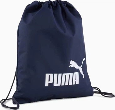 Рюкзак-мішок Puma Phase Gym Sack 14L темно-синій Уні 43 х 37,5 см