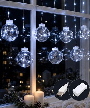 Гирлянда Штора-роса «Звёздочка с сердечком» 3 м × 1 м, 10 фигур, 200 LED, 8 режимов + USB, мульти, 1949-01
