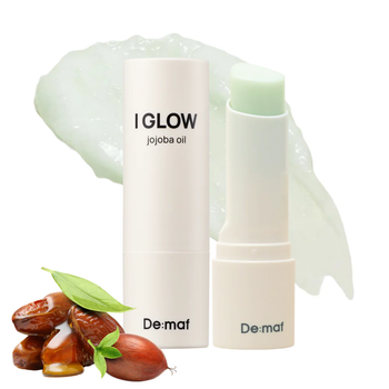 Мультибальзам DEMAF I glow JoJoba Oil Multi Balm с 30% маслом жожоба для увлажнения губ 9 г